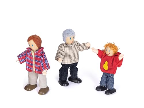 Set de muñecos Happy Family de Hape para casa de muñecas miniatura 7