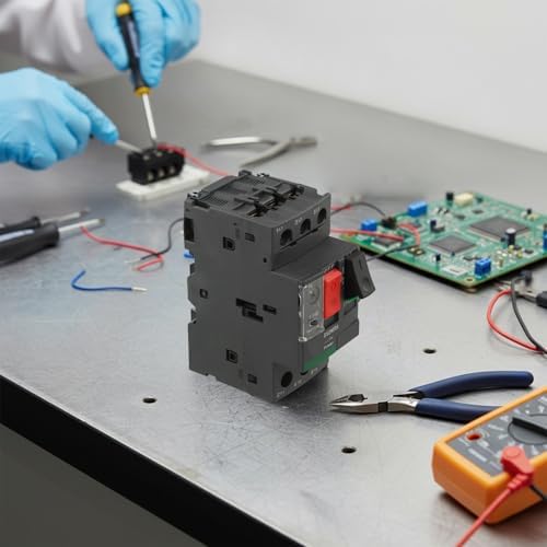 Aşırı yük için GV2 serisi motor marş anahtarı Endüstriyel kullanımda 0 37kW ila 15kW motorlar için uygun termal manyetik bağlantı kesme ile koruma için (GV2ME06C1-1.6A) - Görsel 4