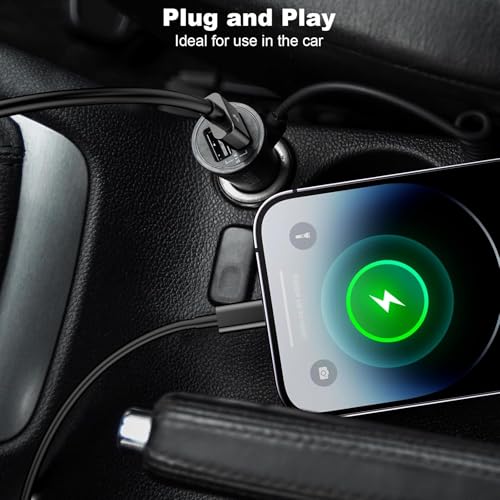 Image of KALIAT Certified USB-A to Lighttning Cable | 1.2M Apple Fast Charging Wire for iPhone 14 13 12 11 Pro Max, iPad | Original Chip | Durable Black Braided Charger Cable