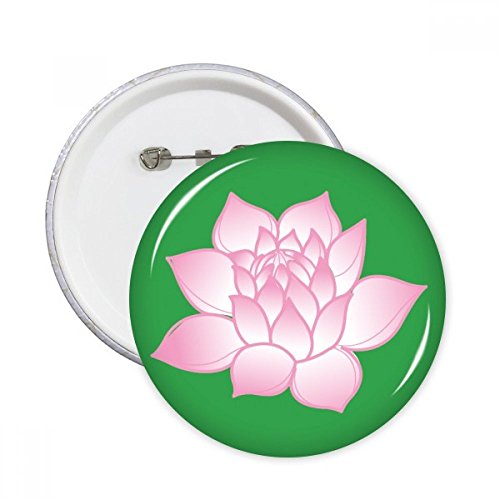 Badge bouton lotus rose 5pcs DIYthinker pour déco vêtement
