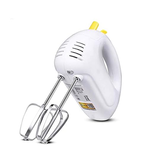 AYDQC Mezclador de Mano Antiguo portátil, Mini batidor eléctrico de Huevo eléctrico mezcladores de Mano for Cocina con ajustes de 5 velocidades batidoras Blancas fengong (Color : White)
