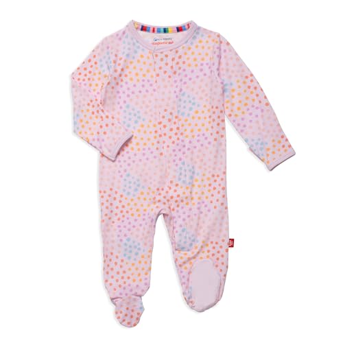 Image of Magnetic Me pink sparkle footie