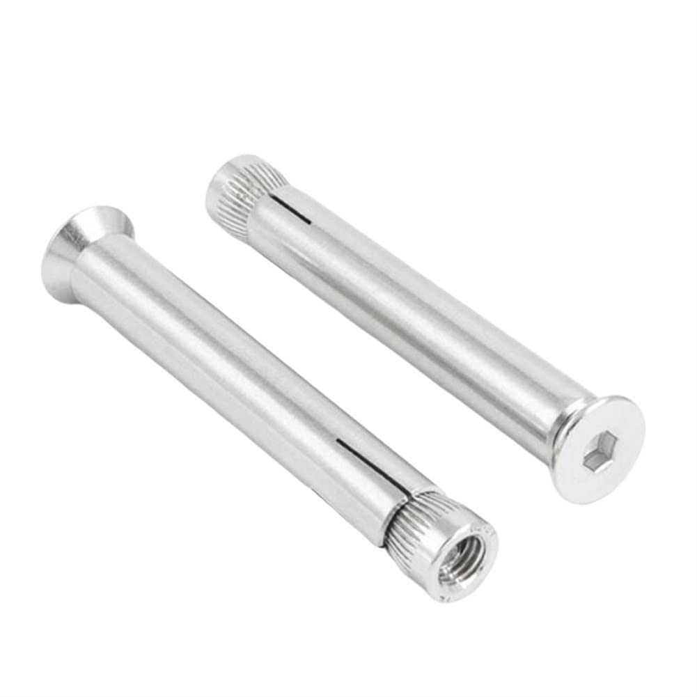 Bulloni ad espansione, bullone esagonale a testa piatta Bulloni di ancoraggio con manicotto di ancoraggio a espansione (lunghezza: M8x120 confezione da 10) (dimensioni: M6x90 confezione da 30) (M8x1