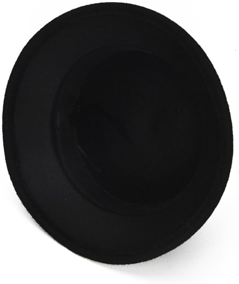 Solid Color Bow Round Top Wool Tweed Cap Fashionable Versatile Street Shooting Pot Hat Short Brim Bowler