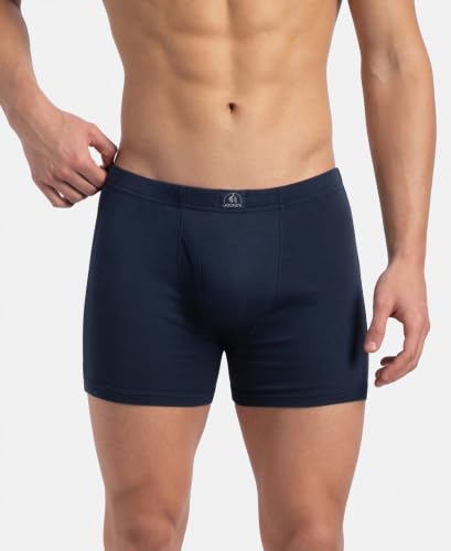 Image of Jockey 8008 Men Super Combed Cotton Solid Long Trunk Boxer Brief(Pack of 3)