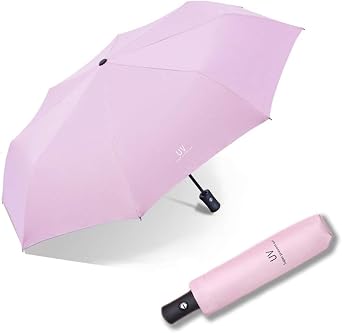 Sun Umbrella UV Protection SPF 50 Travel Folding Automatic Mini Umbrellas for Women Handbag Size Travel Parasol