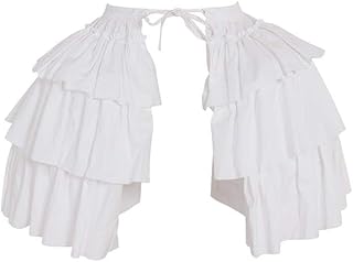 Women's White Crinoline Pannier Underskirt Victorian Dress Petticoat
