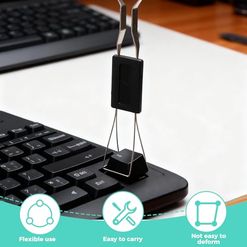 TMZELOA Tastenkappen Entferner 9 Stück Set – Keycap Puller, Switch Puller, Tastatur Tasten Entferner mit Bürsten, Pinzette – Reinigungsset für Mechanische Tastatur, Gaming Keyboard und Laptop Zubehör