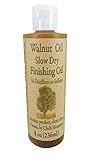 Chalk Mountain Brushes 8oz Walnut Oil Food Safe Finisher. Great for Wooden Utensils. Preserve and Beautify Unfinished Wood