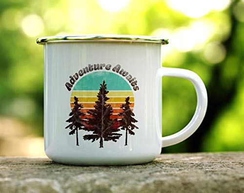Vaso de Camping Esmaltado Retro Loftipop 12oz miniatura 2