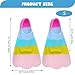 NewGtuizi 1 Pair Swim Training Fins, Professional Soft Silicone Flipper, Comfortable Reliable Flipper for Swimming and Diving Beginners Kids Girls Boys, 36-37, Swim FinsSwim Training Fins
