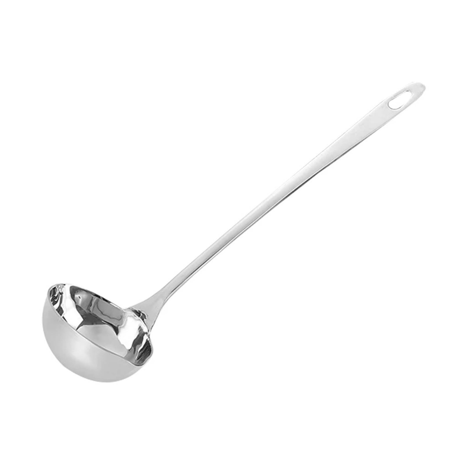 Cuillère à soupe long manche idéale pour servir les fondues et les ramens à table
