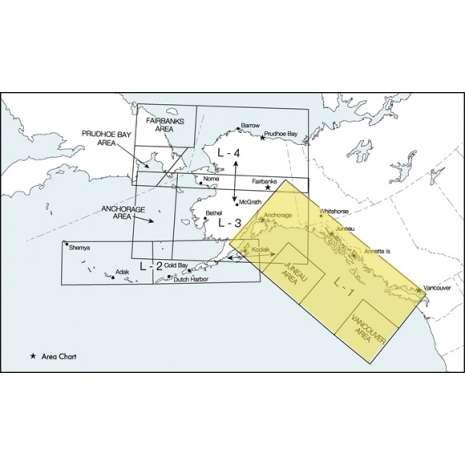 FAA Chart: Enroute Low Altitude ALASKA 1/2 miniatura 1