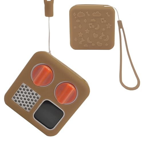 LeoTube シリコンシェルカバー Yoto Mini Player用 シリコン保護スリーブケース Mini Bluetoothスピーカー対応 (ケースのみ、機械は含まれていません) (ブラウン)の商品画像（Amazon）