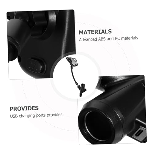 Soporte para teléfono de coche anticaídas con doble carga USB ULDIGI de plástico resistente 7
