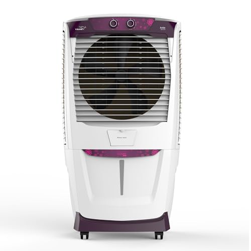 Image of V-Guard Arido D55 H-N Desert Air Cooler for Home | 55 Litre | Powerful Air Delivery | 2 Year Warranty on Motor & Pump | (White & Purple Burry)