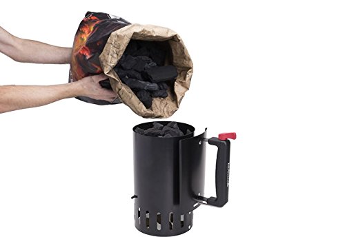 Barbecook 223.3001.000 Holzkohle-Starter Safe-Drop, Schwarz, 17 x 30 x 27,5 cm