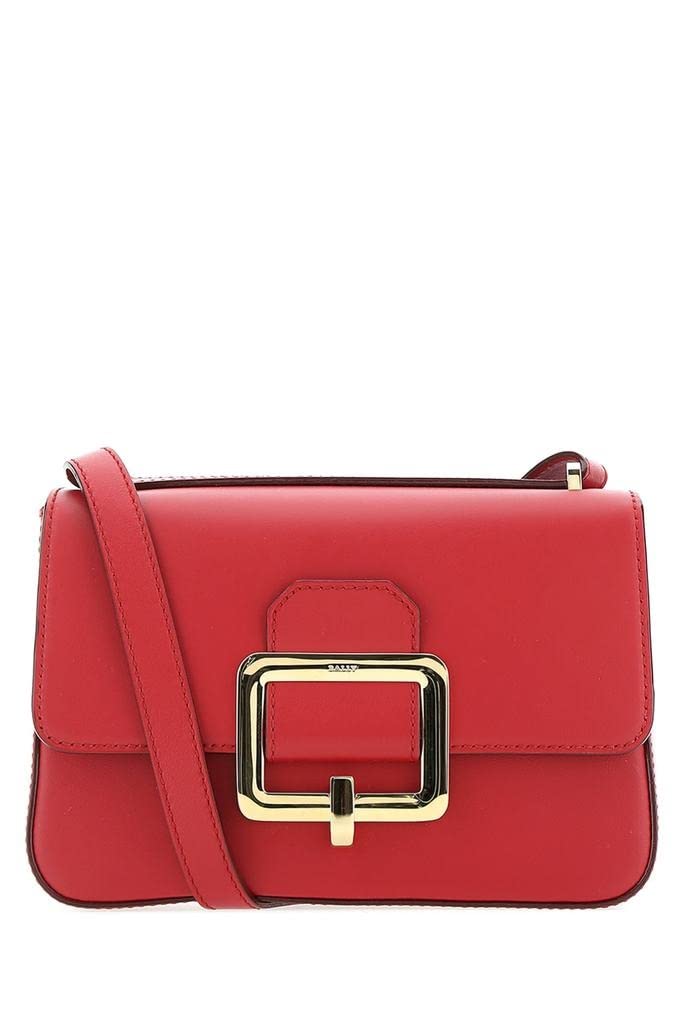 Bally Janelle Ladies 6232594 Red Leather Shoulder Bag