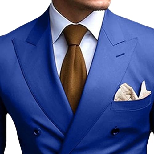 Mens Double Breasted Suit Blazer Slim Fit Double Breasted Sport Coat Casual Wedding Suit for Mens Business Prom Formal2