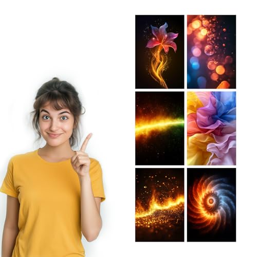 Image of SiddArtify Abstract Wall Art Poster Print Set - Modern Decorative Prints for Living Room Bedroom Office - 8x12 inch Board Pack of 6