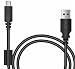 LKUPAQ UC-E20 E21 camera data cable is compatible with Nikon P600 P340 AW120S D3400 S6800 high-speed data transmission and camera charging cable 100cm