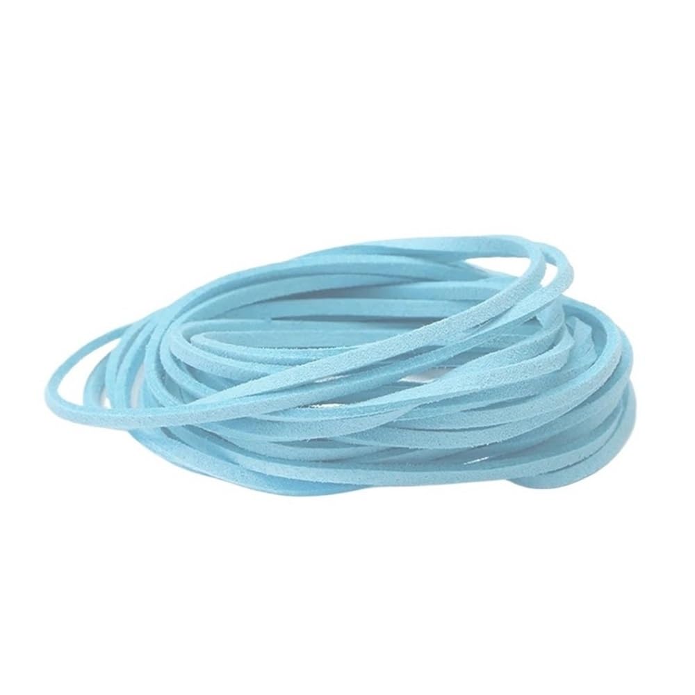 Decor Craft String 10Meters Handmade Thread Beading 2.5mm Flat Rope, Faux Suede Braided Cord Velvet Leather for Decor 1piece