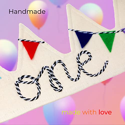 A Thousand Freckles First Birthday Hat for Kids – Premium Handmade One Crown Hat – 100% Cotton, Adjustable for 17–23" Head – Keepsake & 1st Birthday Gift for Boys & Girls2