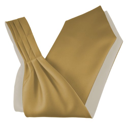 Great British Tie Club Men's Satin Ascot Cravats Gold