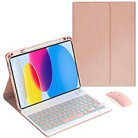 Custodia Con Tastiera Bluetooth Retroilluminata 7 Colori Per IPad 7/8/9 Gen 10.2", Fintie
