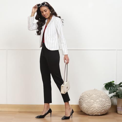 Pantalon slim noir femme BIBA coupe ajustée extensible taille 30