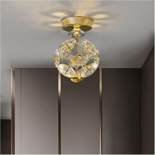 Plafonniers en cristal et lustres de plafond compatibles LED pour chambre