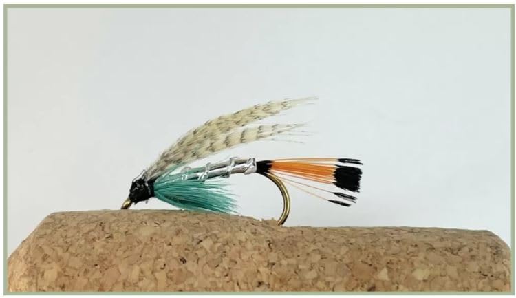 Teal Blue and Silver Wet Trout Flies, Barbless, Rainbows, Brownies, Sea Trout Choice of size and quantity (6, Mixed)