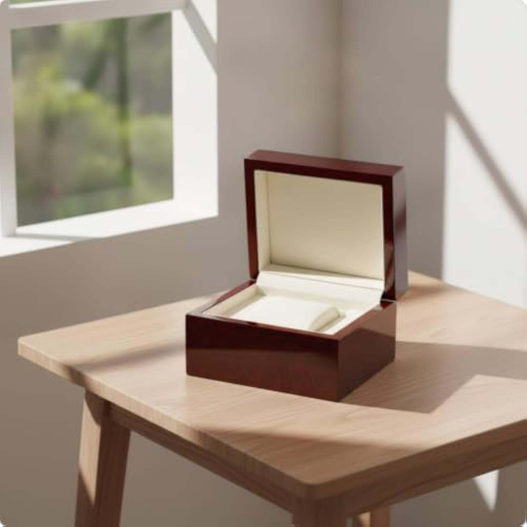 Lacquered Wooden Watch Display Box for Men