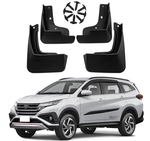 Image of Mud Flaps Mud Guards Fit for 2018-2023 Toyota Rush, Front & Rear Mud Splash Guards Accessories - 4 Pc, Black