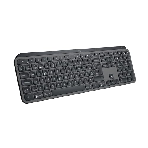 Logitech MX Keys Clavier rétroéclairé Bluetooth 2.4 GHz QWERTY Suisse - vue 3