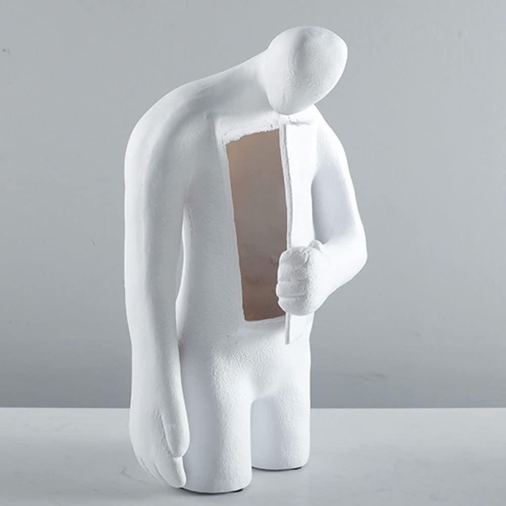 Decorazione della Statua Creativa, in Stile Moderno Scultura di Figura Astratte, Semplice Statua per Lo Studio Dell'ufficio Soggiorno Desktop Art Decoration