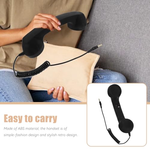 TEHAUX-Retro-Phone-Handset-for-Cell-Phone-Cell-Phone-to-Black-Phone-Prop-Wired-Headphones-for-Kids-Old-School-Phone-for-Cell-Phone-3-5mm-Retro-Telephone-Handset-Turntable-Vintage