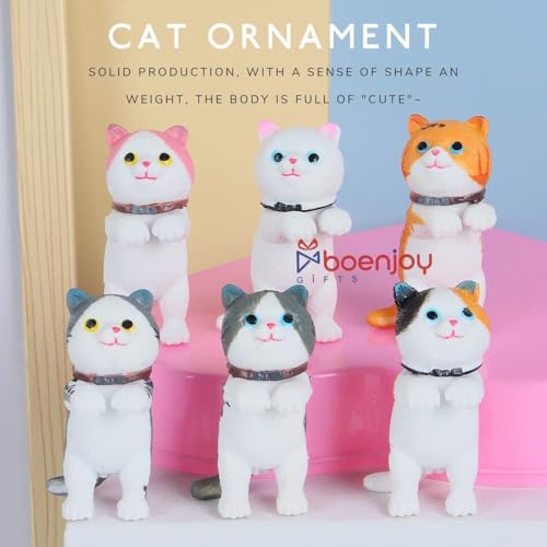 Image of Gifts- Cat Figures, Miniature Figures, Realistic Cat Figures, Cat Figures Toy, Car Decoration Cat, Mini Cute Cats, Decorations, Birthday Gifts