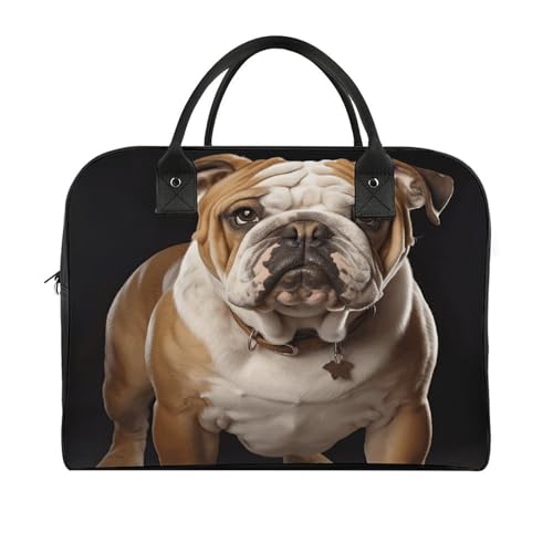 Maletín para portátil Bulldog inglés con correa ajustable miniatura 3