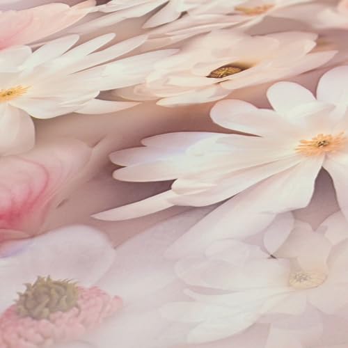 Papel pintado floral A.S. Création para transformar paredes aburridas en blanco y rosa 5