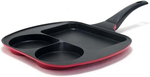 Miniatura 2 de Sartén rectangular coreana para huevos con 3 columnas