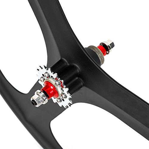 image for DYRABREST 700C Fixed Gear Wheels, 3 Spoke Rim Single Speed Front Rear 