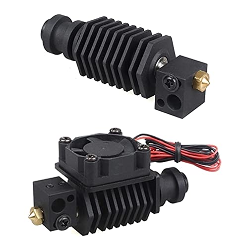 Lysee 3D Printer Parts & Accessories - Lerdge BP6 exturder M6 0.4mm nozzles Kits Metal Non/Through Throat+Low high Temperature Set+3010 Cooling Fans 3D Printer Parts - (Size: Low Temperature BP6)