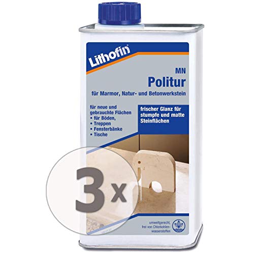 Lithofin MN Politur flüssig 3 l - Für polierte und geschliffene Natur- und Betonwerksteine Cover