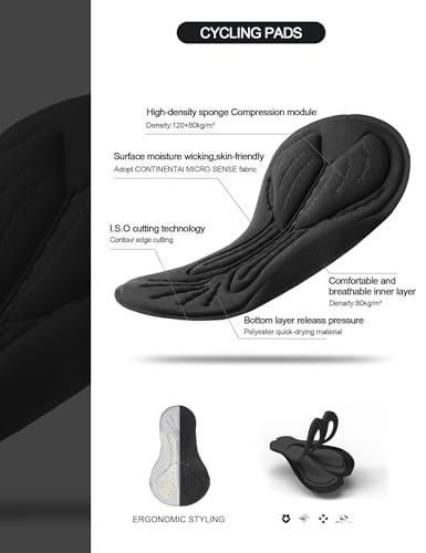 INBIKE Conjunto de roupas de ciclismo masculinas, camisa de ciclismo de manga comprida com 3 bolsos