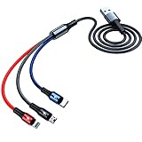 ✅【CALIDAD】Hecho de aleación de aluminio aeroespacial + alambre trenzado de nylon de alta densidad, flexible, haciendo que el cable sea más duradero y resistente, fácil de almacenar, sin enredos y una vida útil más larga.