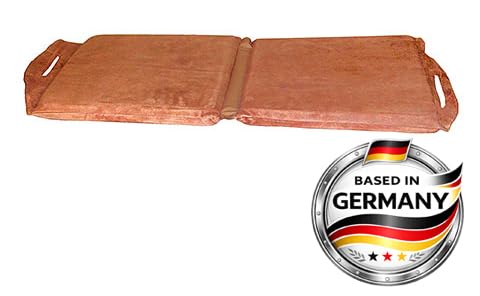 WELDMANN® Kniekissen - Spaltleder, klappbar | 40x80x4cm | Schaumstofffüllung