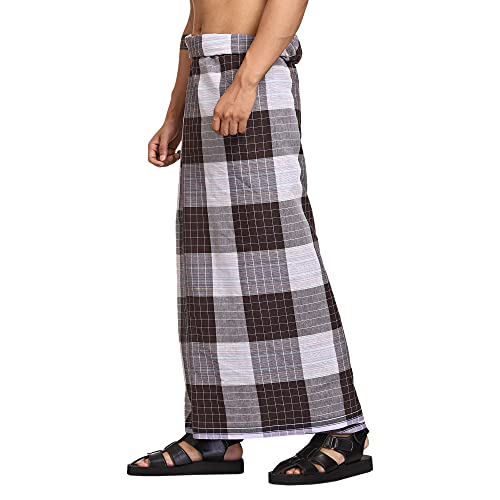 Gowri Tex Cotton Stitched Lungis Pack Of 3 (Ready To Wear) 2.25Meter