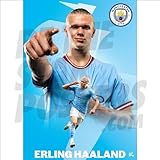 Be The Star Posters Erling Haaland - Manchester City Poster (16 x 24 inches), Blue