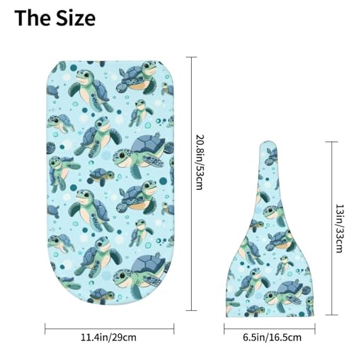Image of Baby Sea Turtles Newborn Swaddle Blankets Hat Sets Soft Baby Receiving Blanket Swaddle Sack for Baby Shower Infant Boy Girl Gift